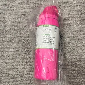 Owala neon Pink Insulated Water Bottle 40oz